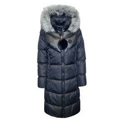 Дълго дамско яке City Angels Jeans, Черно, 6834